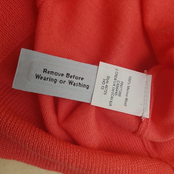 J. CREW Coral Tippi Sweater (NWOT) - Picture 7 of 11
